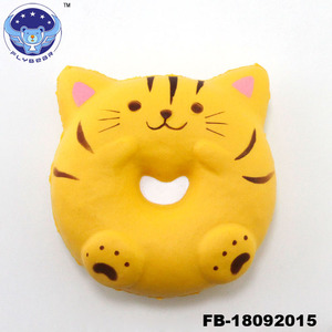 vente chaude PU pressé doux lente hausse chat Personnalisé Jumbo Belle <span class=keywords><strong>Peluche</strong></span> PU Visqueux kawai Chat - Product Image 6