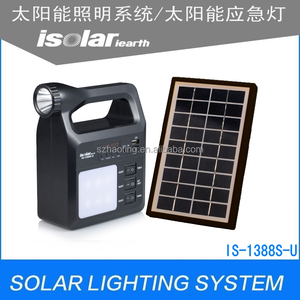 Superpower IS-1388S Portable solaire lampe de poche LED solaire Portable rechargeable torches 3 W solaire camping lumière - Product Image 5
