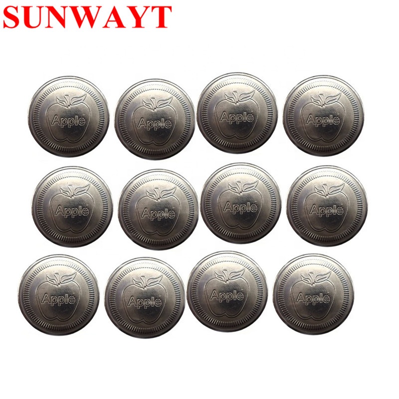 24 * 1.85mmステンレス鋼カスタムゲームトークン/コインカスタムメタル