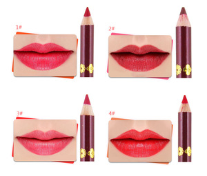 Cosmetic Waterproof Long-lasting Non-marking Matte <b>Lipstick</b> Pencil - Product Image 3