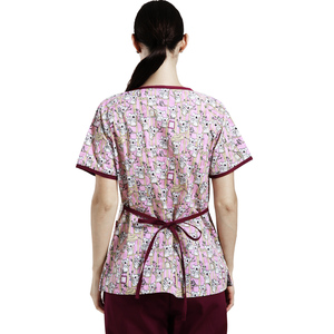 Nuovo Stile ANNO Set di Divise Mediche per Donne Uniformi Ospedaliere con Scollo a V Stampa Cartoon Uniforme <span class=keywords><strong>da</strong></span> Medico e Infermiere - Product Image 6