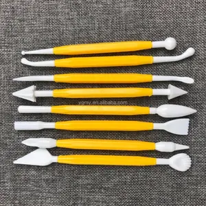 Ondant Torta Che Decora Gli Attrezzi Set di Torta di Plastica di Taglio Incisione Penne Crema Pasticceria Modellazione Utensili Da Cucina Strumenti di Cottura Kit