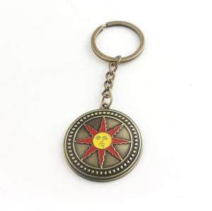Petit porte-clés cadeau en métal personnalisé <span class=keywords><strong>Dark</strong></span> Souls 3 Sunknight Solar logo - Product Image 1
