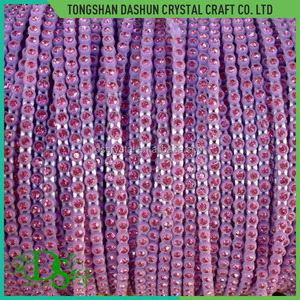 América Del sur popular shining piedra de plástico bandas rhinestone del ajuste de la moda,tira de diamantes en rollo - Product Image 2