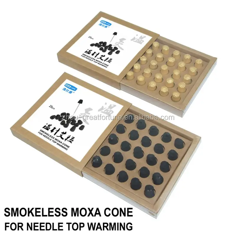 Charcoal Needle Top Warming Smokeless Moxa / Moxibustion Cone