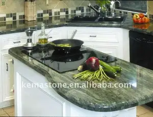 Encimeras de cocina de granito verde Tropical