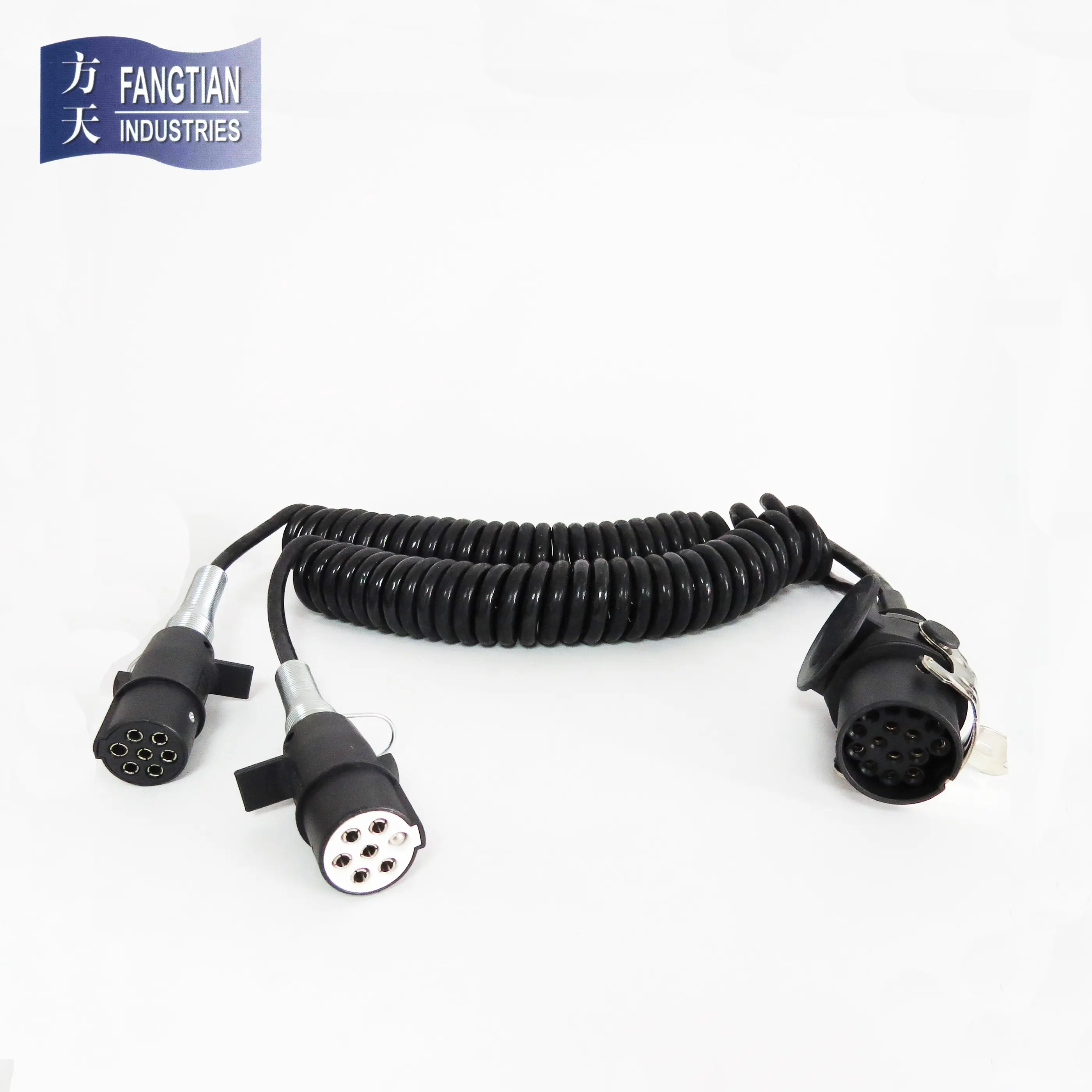 Adaptor 트레일러 cable 트레일러 spiral cable 와 nylon 트레일러 plug 24 v 7 핀 15pin 와 봄