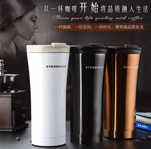 ホット販売新しいデザインカスタムステンレス鋼コーヒースターバックス旅行コーヒーマグ