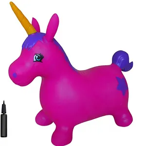 Licorne violette gonflable, saut de licorne, Animal gonflable, trémie d'espace pour enfants, jeu