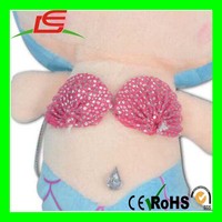 Petite sirène bleue, adorable poupée pour bébé fille, jouet en peluche doux, nouveau