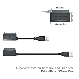 Bonne Qualité 2.5 et 3.5 pouce Disque Dur Adaptateur support USB 3.0 vers IDE SATA - Product Image 2