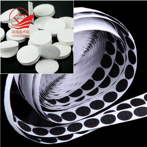 Zugegriffen Lieferant 1/<span class=keywords><strong>2</strong></span> "Durchmesser Klebrig Zurück Nylon Polyester Münzen Haken & Klettpunkte mit Wasserdichte Klebrigen Leim - Product Image 3