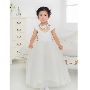 2018 nouveaux produits chauds bébé fleur filles épais tulle robes robe de mariée