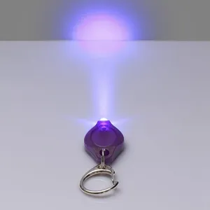 קידום פלסטיק מיני UV Keychain, פנס Led Keychain אור