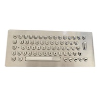 Clavier mécanique pour ordinateur industriel USB en métal à 65 touches