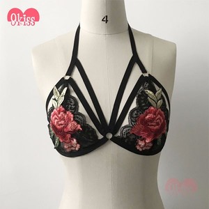 Diseño atractivo Strappy Lace Bustier Bralette Ropa Interior Escarpada Europea - Product Image 4