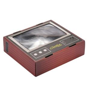 <span class=keywords><strong>Amplificateur</strong></span> Mini écran <span class=keywords><strong>TV</strong></span> 12 pouces en bois, bricolage pour téléphone portable - Product Image 5