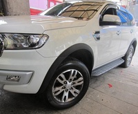 Kit de conversion de carrosserie SUV en plastique ABS noir mat, élargisseurs d'ailes fins, couvre-arche de roue pour Everest 2015+