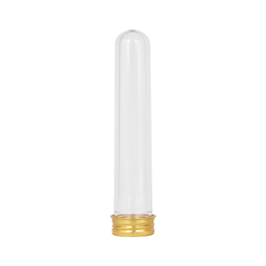 Wholesale Clear Pet Plastic Tester Tube With Screw Cap For Crafts