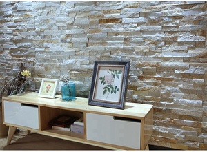 Pannello Decorativo <span class=keywords><strong>in</strong></span> <span class=keywords><strong>Pietra</strong></span> Naturale Impilata per Rivestimento Murale - Product Image 5