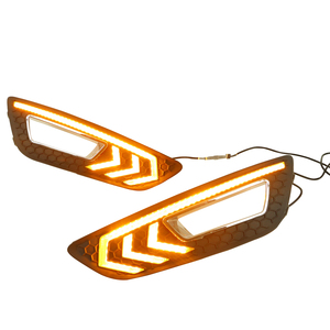 Luci di marcia diurna paraurti anteriore per <span class=keywords><strong>Ford</strong></span> New Focus <span class=keywords><strong>2015</strong></span> con luce fendinebbia di colore giallo - Product Image 4