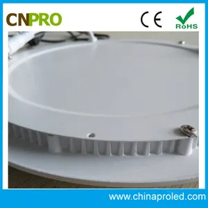 El mejor precio de china llevó el panel redondo de 90*20 panel de luz led blanco cálido/blanco con el logotipo de servicio