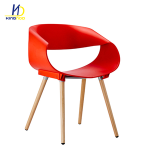Moderno mejor venta patas de madera PP silla de plástico <span class=keywords><strong>restaurante</strong></span> - Product Image 3