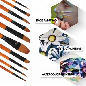 Set di 10 Pennelli Acrilici MUSTACHE, Forniture Artistiche all'Ingrosso, Pennelli per Pittura - Product Image 6