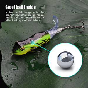 Appâts artificiels pour la pêche en gros, leurres <span class=keywords><strong>de</strong></span> surface, appâts pour poissons artificiels, appâts pour perches, tilapias, grenouilles, poppers - Product Image 5