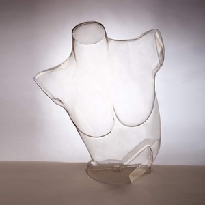 <strong>Plastic</strong> Pc Display Bra Underwear Lingerie <strong>Dummy</strong> Transparent <strong>Female</strong> Upper Body Bust Mannequin Torso - Product Image 6