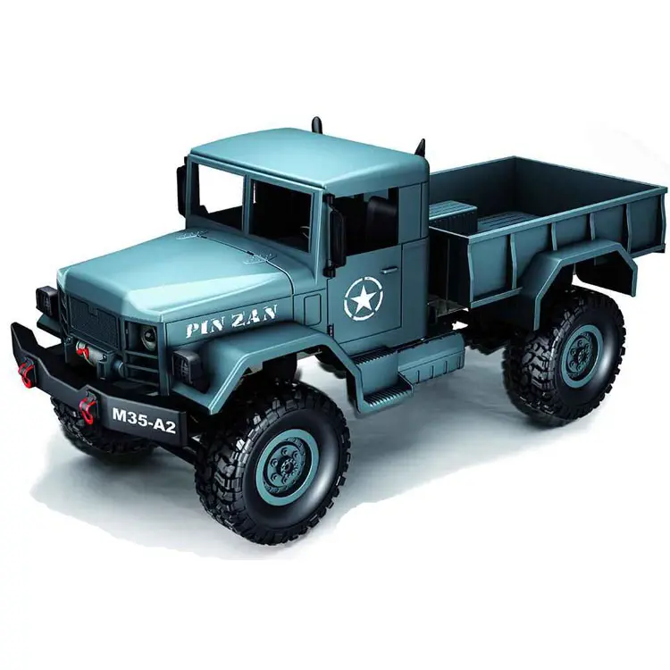 Caminhão de controle remoto, fora de estrada, caminhões de brinquedo, 2.4g 1:16, controle de rádio, brinquedo militar