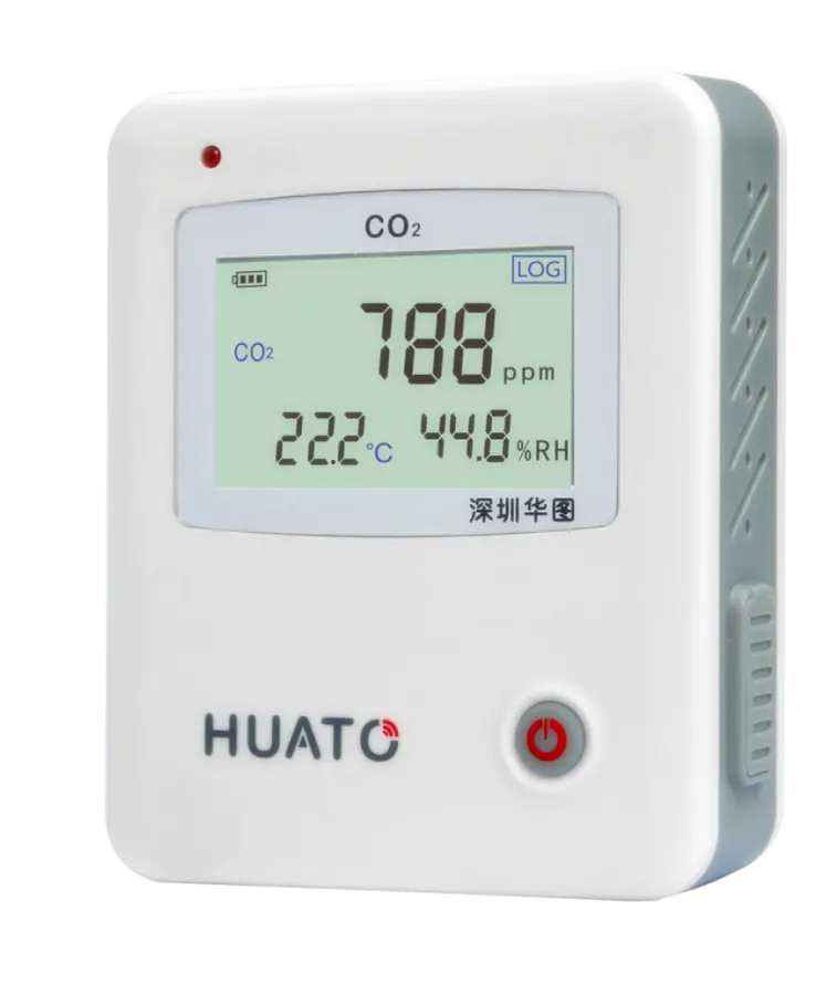 carbon dioxide CO2/RH/Temperture/Humidity data logger with large LCD display