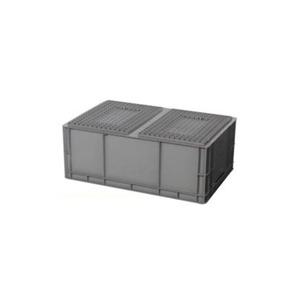 Caja <span class=keywords><strong>de</strong></span> Almacenamiento Apilable <span class=keywords><strong>de</strong></span> Plástico Sólido WLL EU 600*400*230mm Reciclable con Logotipo Personalizado para Logística - Product Image 5