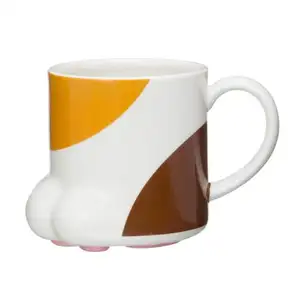 Multicolor Cat Paw Động Vật Gốm Cà Phê Uống Mug