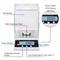 Balances analytiques de laboratoire numérique de précision Division 0.001g Capacité 100g à 500g avec interface RS232