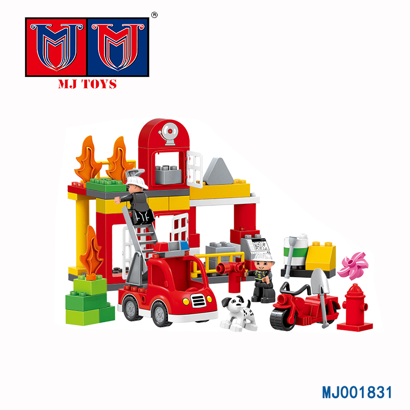 Серии спасения образования Творческий пластик подключения огонь блок для детей