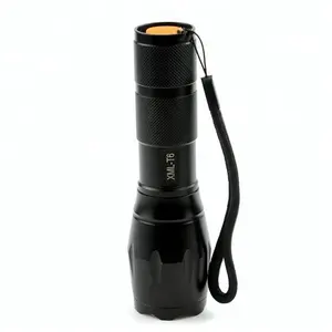 Multipurpose aluminium waterproof hunting long range 18650 rechargeable xml t6 led torch tactical flashlight