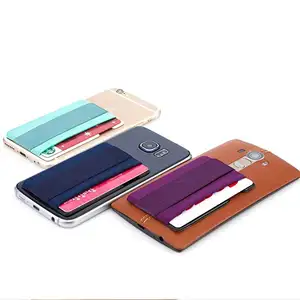 Wholesale cell phone wallet universal phone and money wallets Card Holder Phone Pocket Card Sleeve