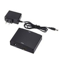 Bileşen YPbPr R/L ses 5 CVBS AV RCA HDMI dönüştürücü ile scaler