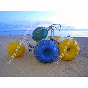 Sepeda Air Roda Tiga untuk Hiburan Keluarga, Olahraga Air, dengan 3 Roda Besar, Rak Aluminium Tahan Air, Dijual - Product Image 1