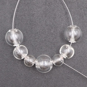 Perles de <span class=keywords><strong>verre</strong></span> creuses soufflées <span class=keywords><strong>à</strong></span> la main, Mini huiles essentielles, <span class=keywords><strong>boule</strong></span> de parfum, perles creuses <span class=keywords><strong>en</strong></span> <span class=keywords><strong>verre</strong></span> avec sténopé latéral pour les kits de colliers et de bracelets - Product Image 1