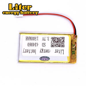 Штекер <span class=keywords><strong>2</strong></span>,5-<span class=keywords><strong>2</strong></span> P <span class=keywords><strong>3</strong></span>,7 в 434060 1500 мАч завод высокого качества литий-полимерный литий-ионный аккумулятор lipo батарея - Product Image 2
