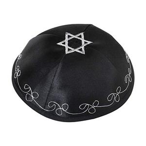 หมวก Kippah สำหรับผู้ชายและเด็ก,ผ้าซาตินสวยงามระบายอากาศได้ดีสวมใส่สบายอ่อนนุ่ม <span class=keywords><strong>Yamaka</strong></span> Kippa สำหรับการเฉลิมฉลองการศึกษา - Product Image 6