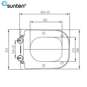 Nuevo modelo vendedor caliente un botón familia cierre suave urea asiento del inodoro <span class=keywords><strong>de</strong></span> la <span class=keywords><strong>plaza</strong></span> - Product Image 2