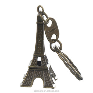 Llavero con llaves de la Torre Eiffel, recuerdo, Tour de París, Retro, clásico, soporte de decoración de anillo para regalo - Product Image 4