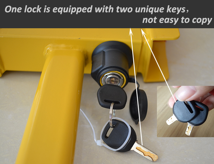 Goldantell GAT-L1 High Security Steel Car Wheel Clamp Lock - Anti-Theft Parking Protection