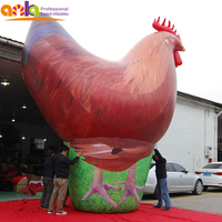 Modelo de animal inflable gigante de alta calidad, decoración de pollo inflable para exteriores