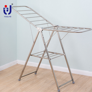 Séchoir à linge pliable en métal pour <span class=keywords><strong>salle</strong></span> <span class=keywords><strong>de</strong></span> <span class=keywords><strong>bain</strong></span> avec support pliable amovible pour séchage à un seul niveau - Product Image 2