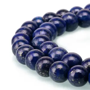 wholesale Price Loose Smooth Round Bead Strands lapis lazuli Stone Beads for Jewelry Making 6mm 8mm 10mm 12mm