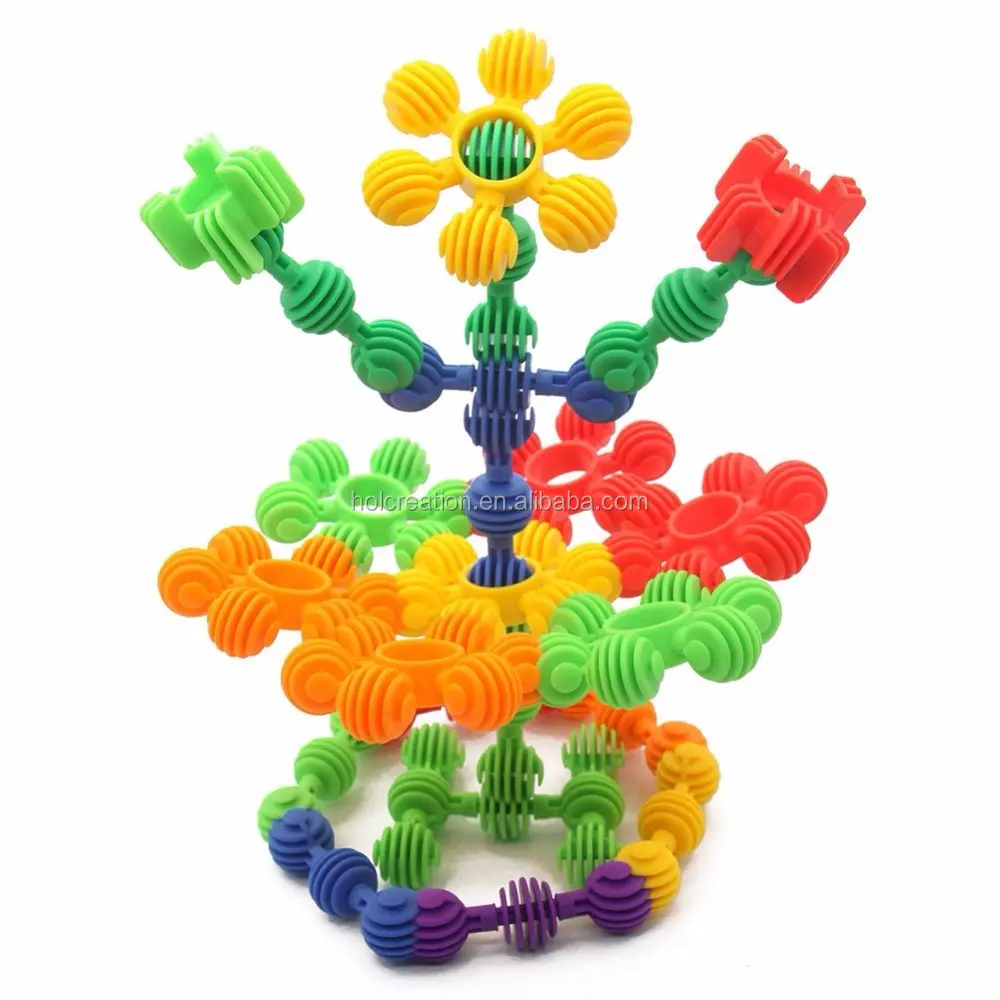 Crear rompecabezas Manipluative DIY cerebro Juguetes Juegos Kinder preescolar de plástico suave DIY bloques de